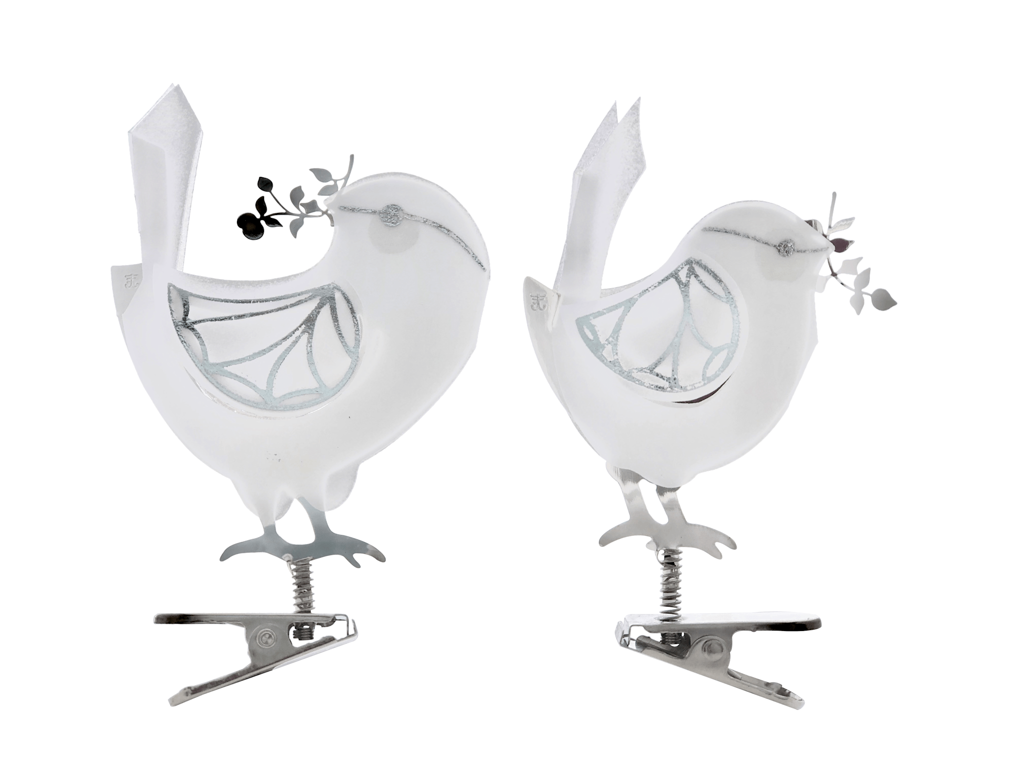 Bird on Clip, Silver, medium