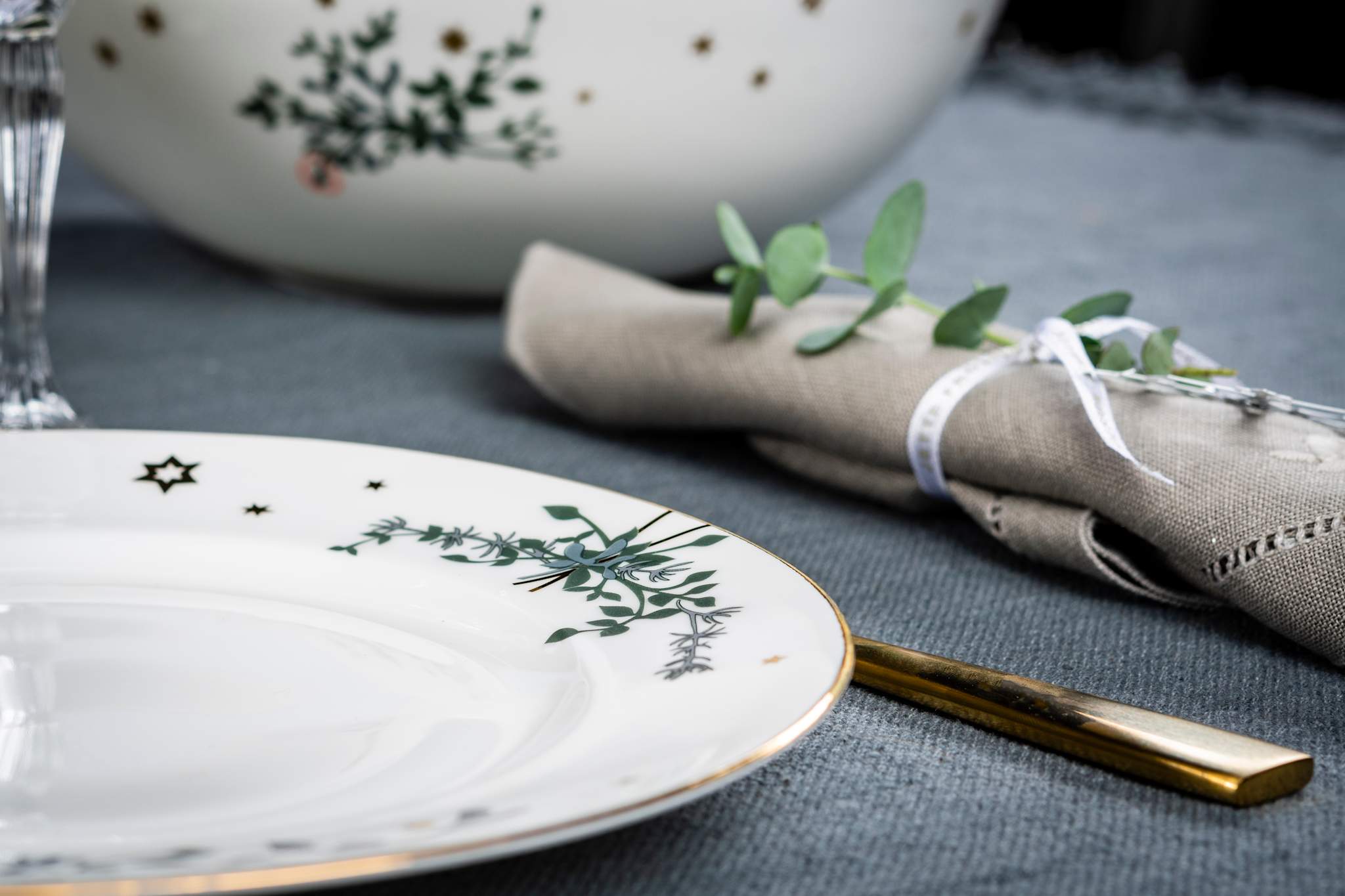 Winter Stars, Plate, 22 cm