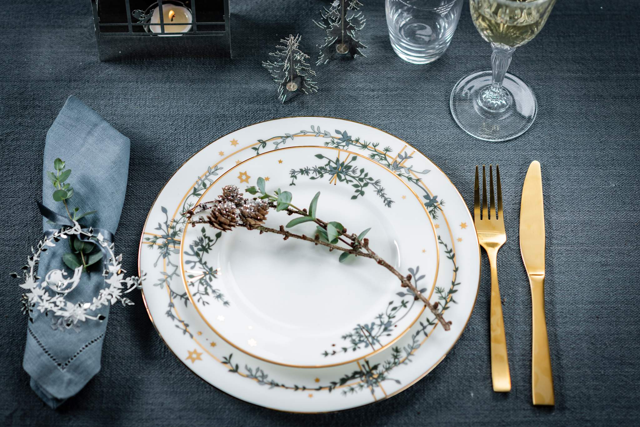 Winter Stars, Plate, 22 cm