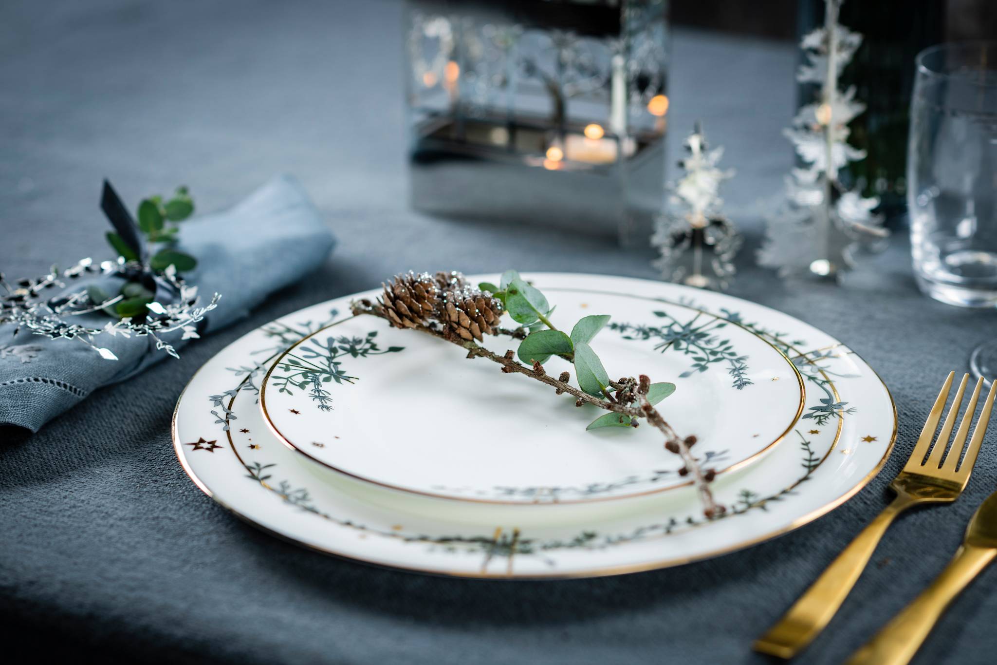 Winter Stars, Plate, 22 cm