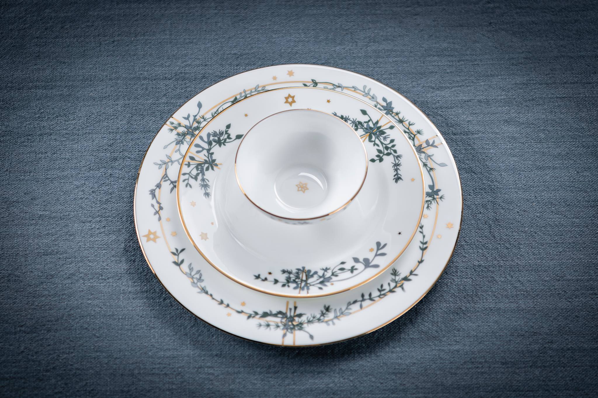 Winter Stars, Plate, 22 cm