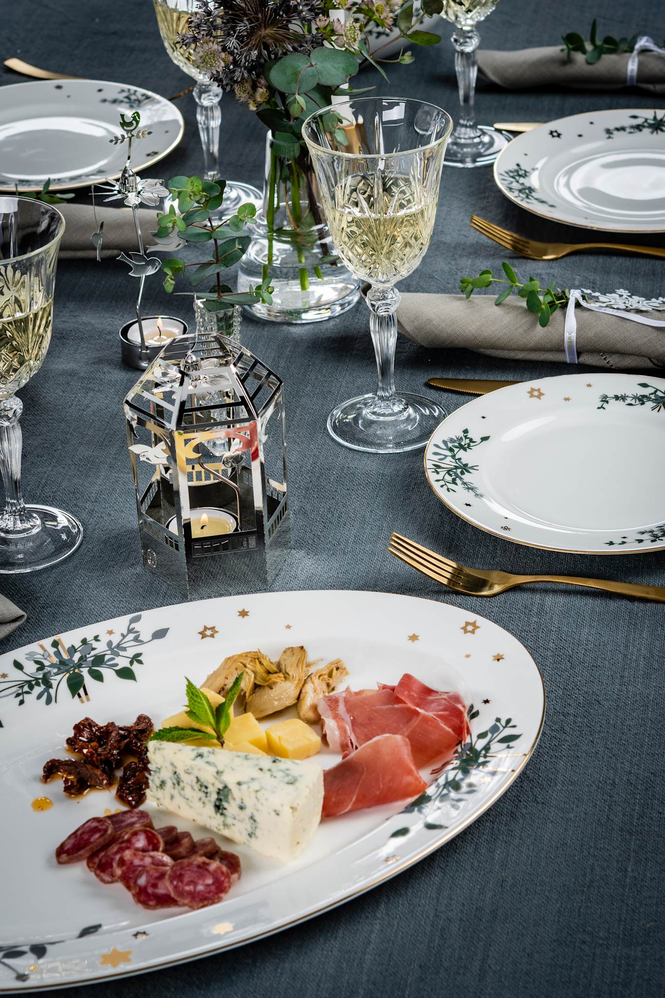 Winter Stars, Plate, 22 cm