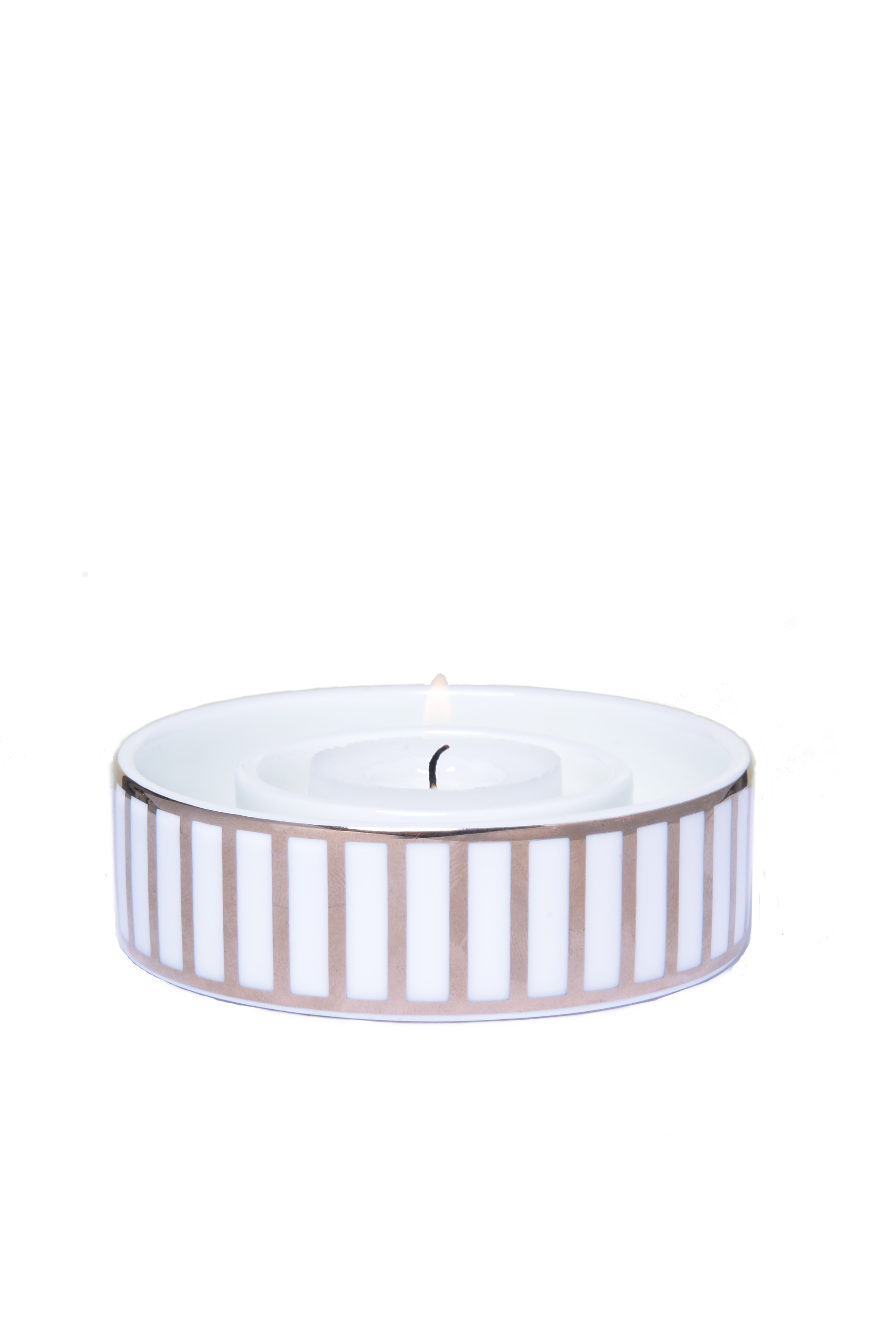 Frölich Exklusiv, Kerzenständer mit Goldstreifen