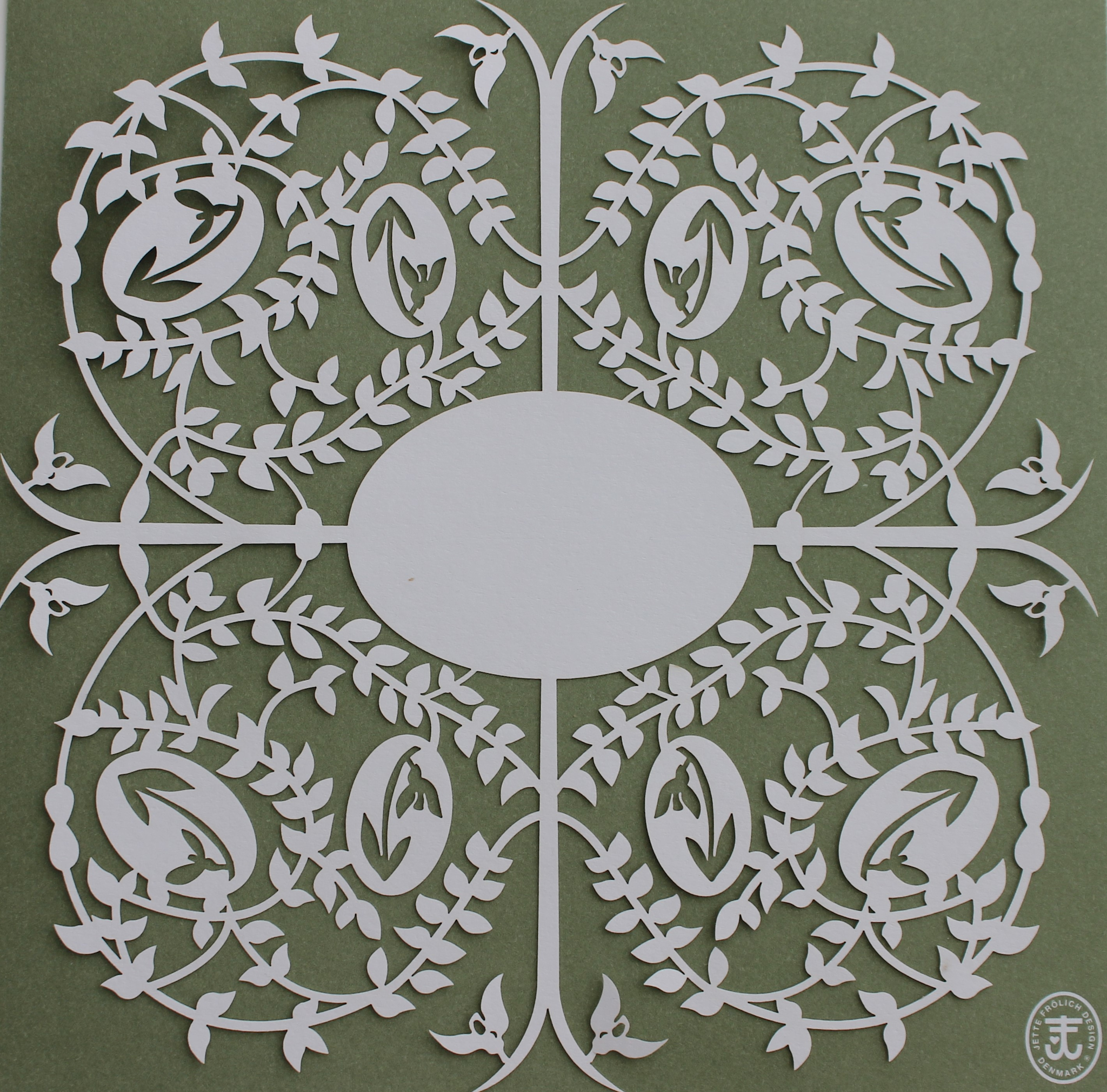 Gækkebrev med påskeliljer inkl. kuvert