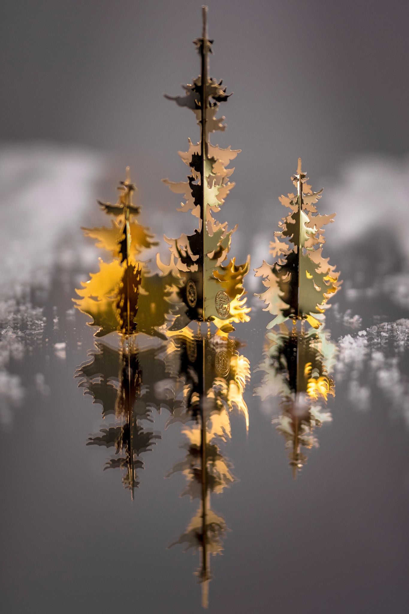 Winter Forest, Trees in Gold (2 Designs)