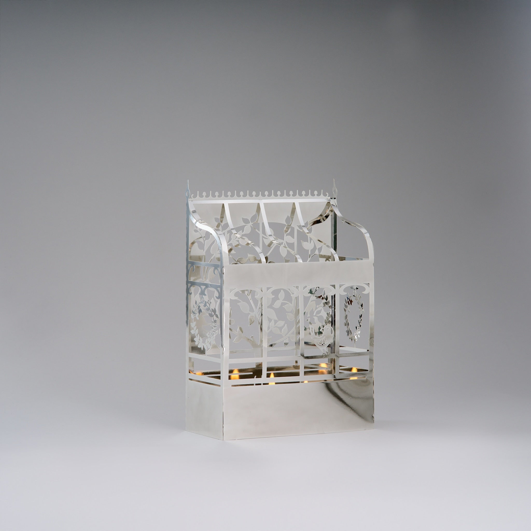 Orangery, Candle Lantern in Silver