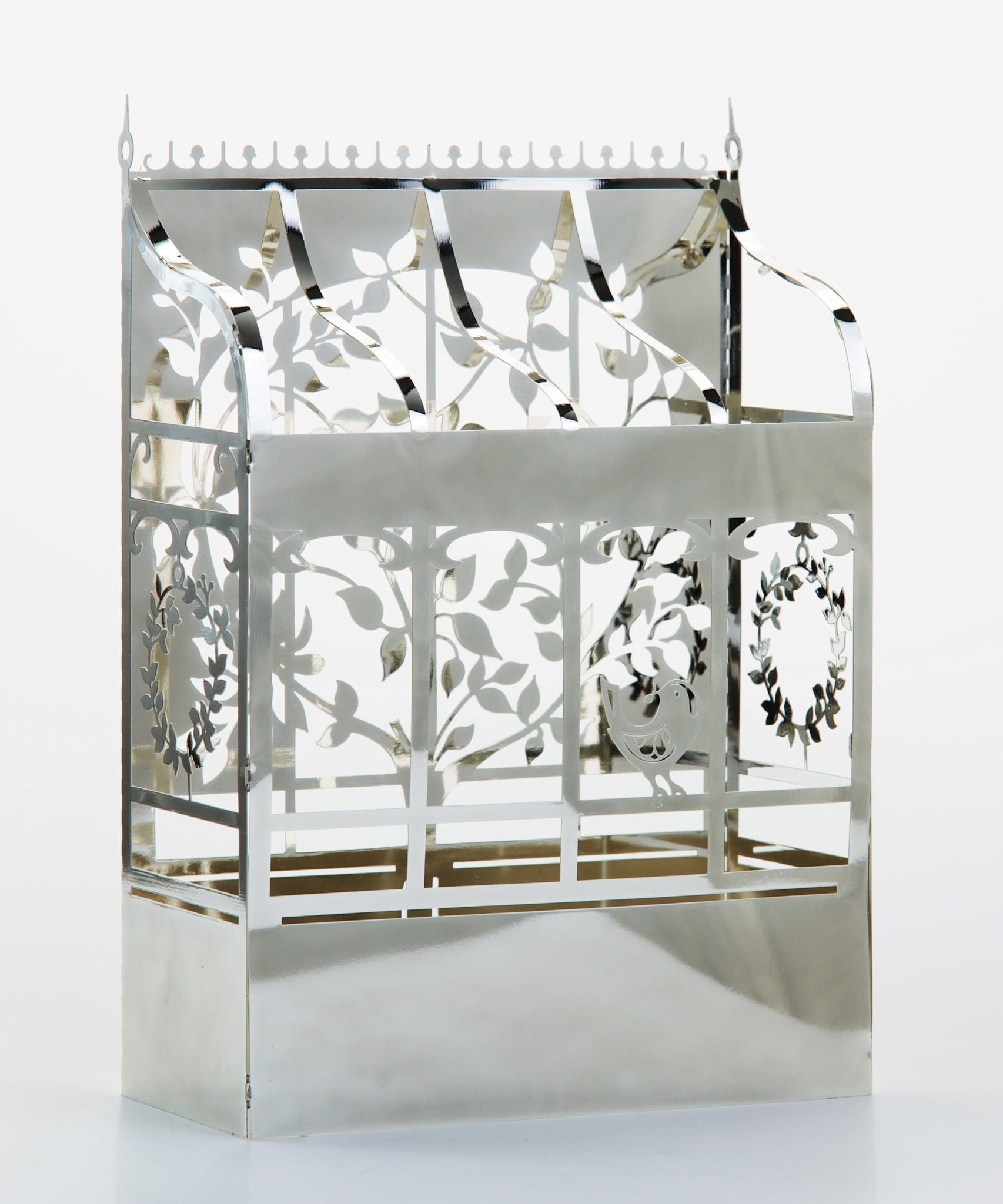 Orangerie, Kerzenlaterne in Silber