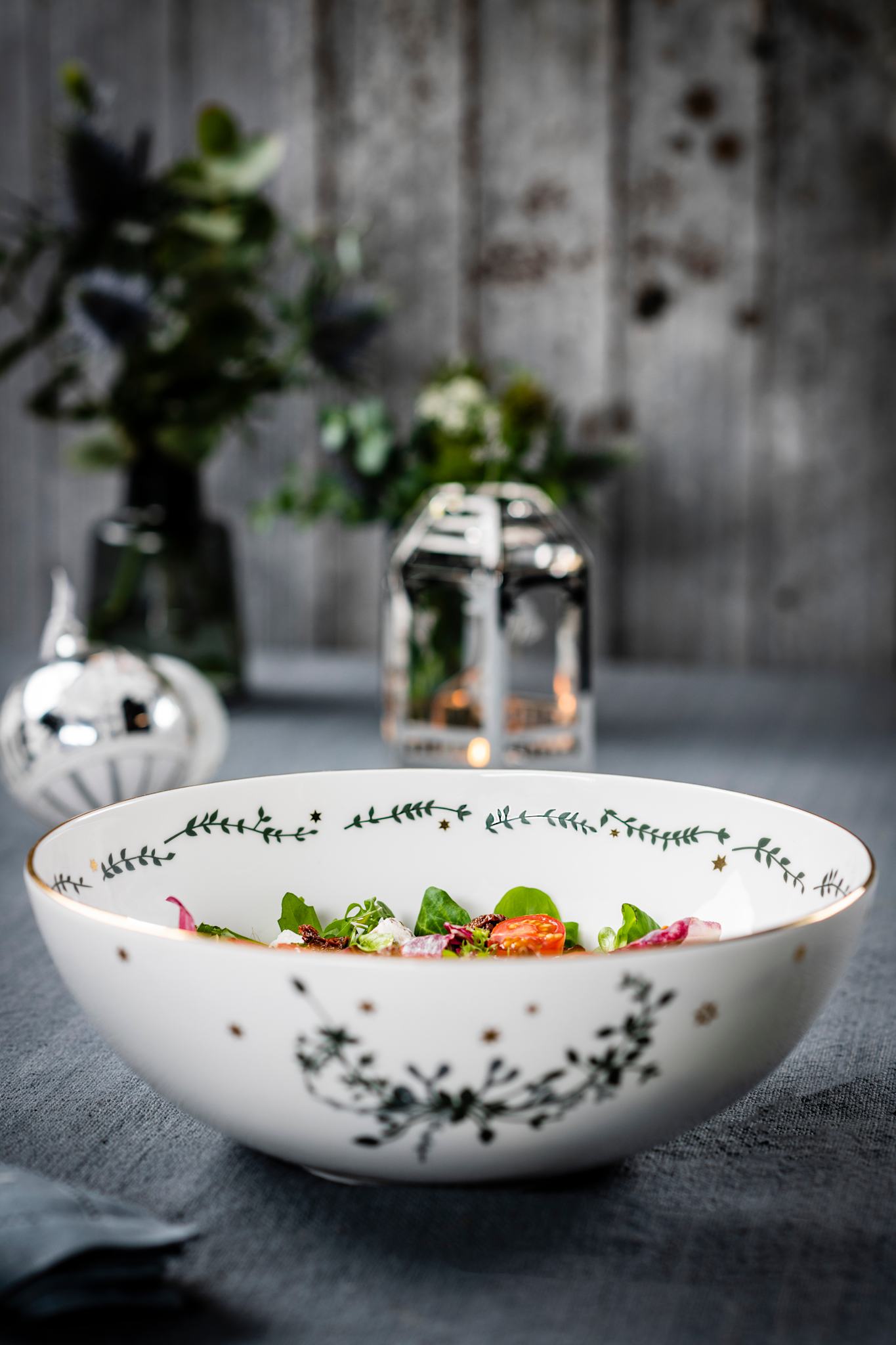 Vinterstjerner, Skål, 25 cm