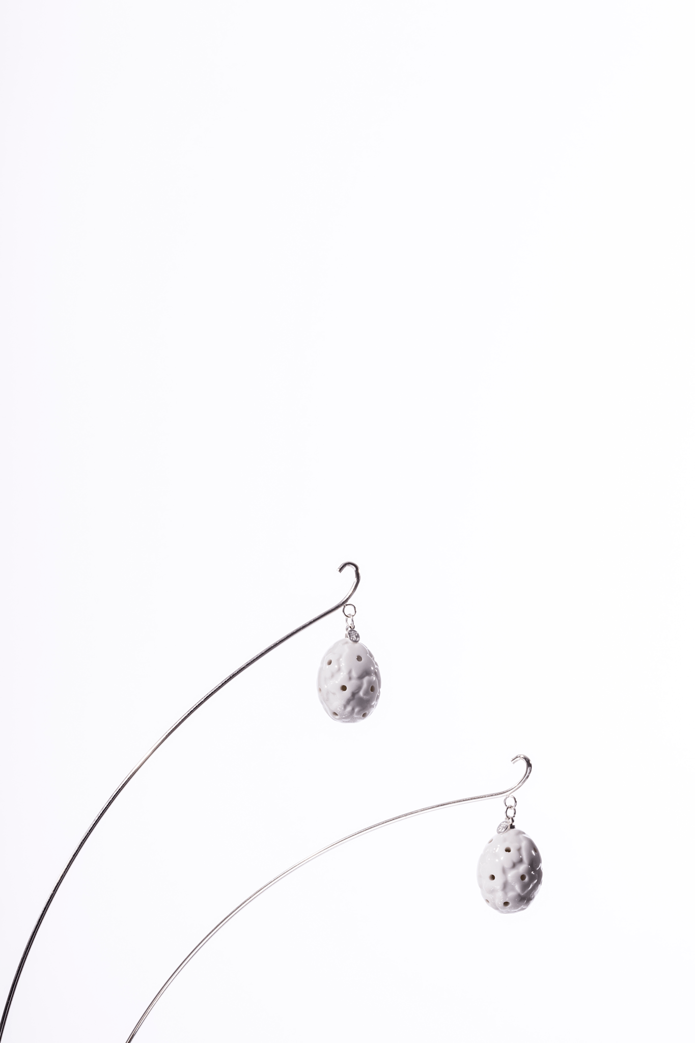 Blomsterstrå med porcelæn æg